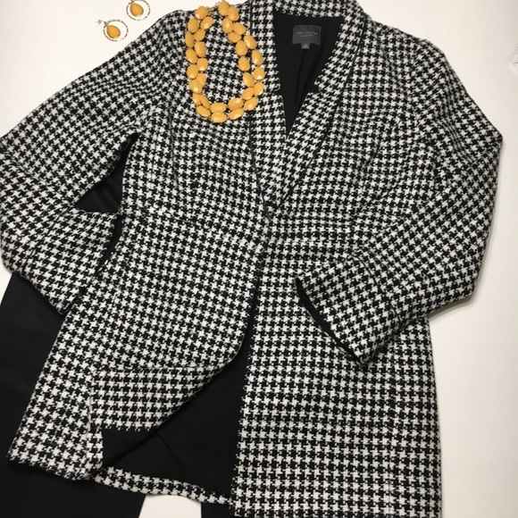 The Limited Jackets & Blazers - Limited Houndstooth Lined Jacket, sz 10